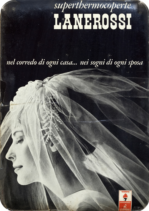   "Superthermocoperte Lanerossi, nel corredo di ogni casa", cartello pubblicitario (1961)
